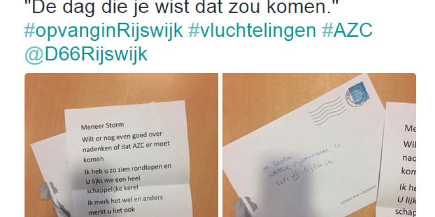 Raadsleden kregen dreigbrieven vanwege komst azc
