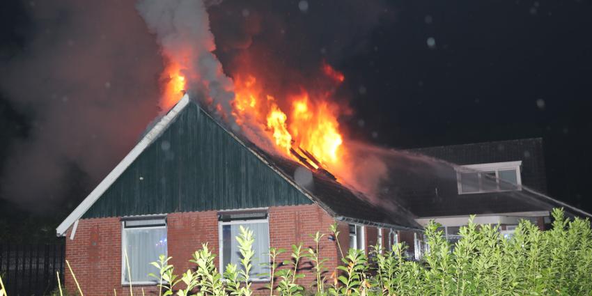 Uitslaande woningbrand