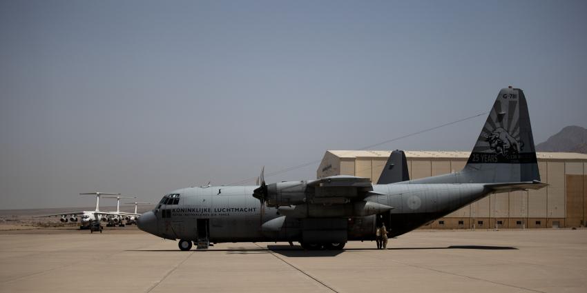 C-130 op vliegveld in Soedan