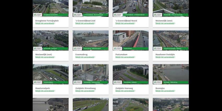 Volg nu zelf live het Rotterdams verkeer via 24 camera's