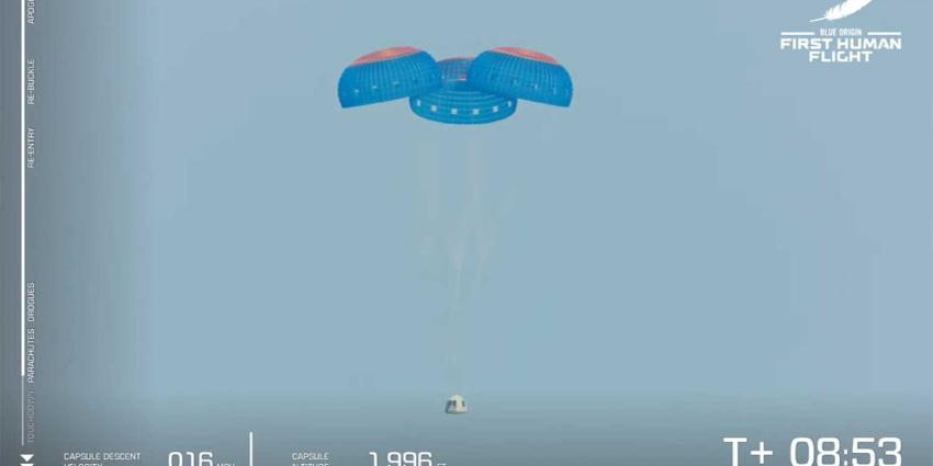 capsule-touchdown-bezos-new-shepard-ruimtereis
