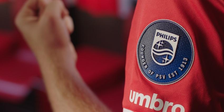 Philips onthult mouwbadge: Philips founder of PSV