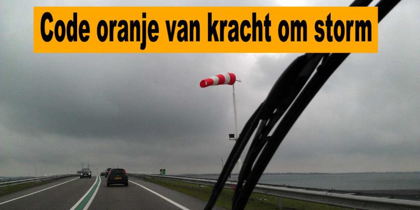 Zware storm op komst, code oranje van kracht