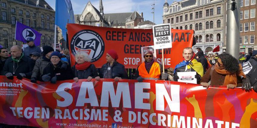 Demonstratie tegen racisme in Amsterdam rustig verlopen