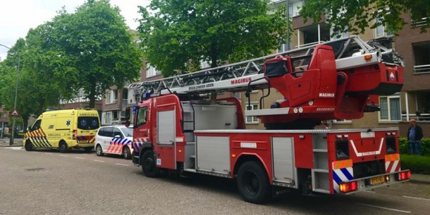  Hulpdiensten groots uitgerukt voor brand in appartementencomplex Den Bongert in Boxtel