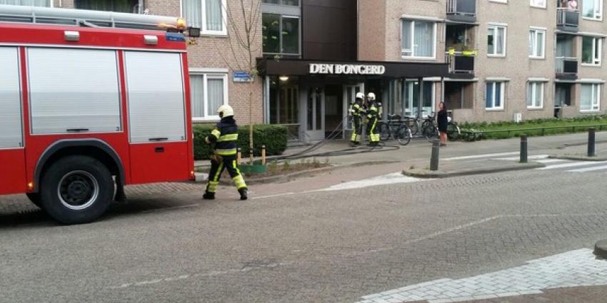  Hulpdiensten groots uitgerukt voor brand in appartementencomplex Den Bongert in Boxtel