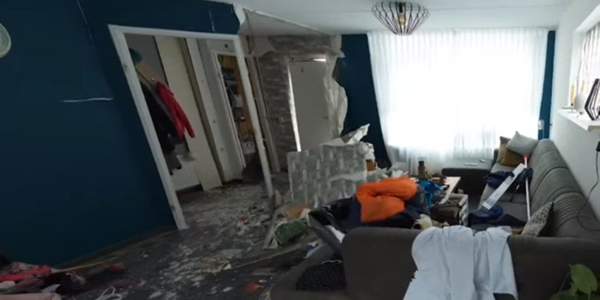 ravage na explosie in woning