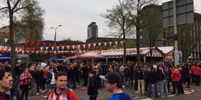 Feest in Eindhoven na overwinning PSV