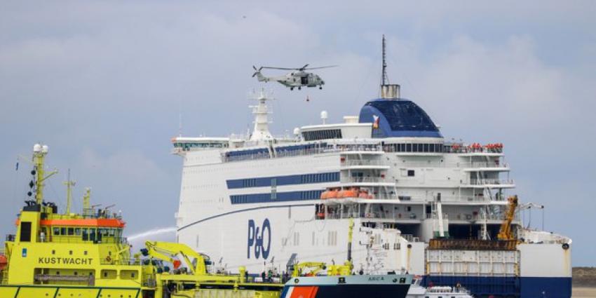 hulpdiensten, oefenen, massa-evacuatie p&o-ferry