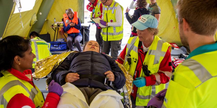 hulpdiensten, oefenen, massa-evacuatie p&o-ferry
