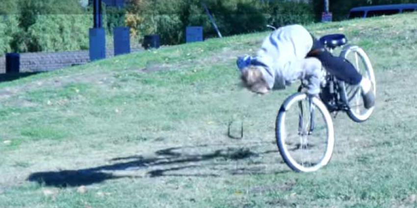 Niet een lokfiets tegen fietsendieven, maar een kabel aan je fiets