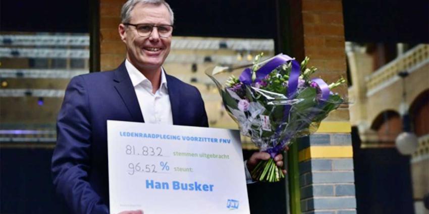 FNV-leden bijna unaniem voor Han Busker als nieuwe voorzitter