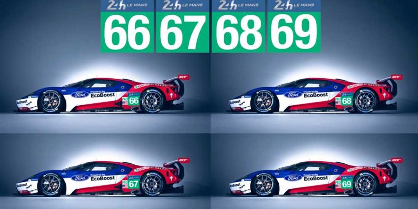 Deelname vier Ford GTs aan Le Mans 2016 bevestigd