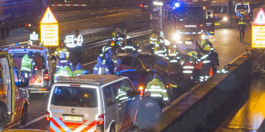  Zwaargewonde bij ernstige aanrijding A4