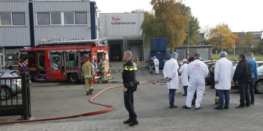 Brand bij vleesbedrijf in Capelle a/d Ijssel