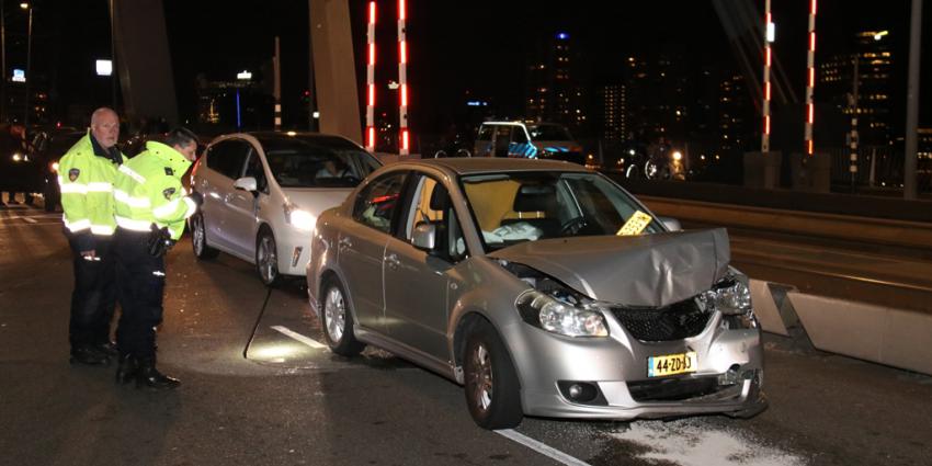 aanrijding op Erasmusbrug