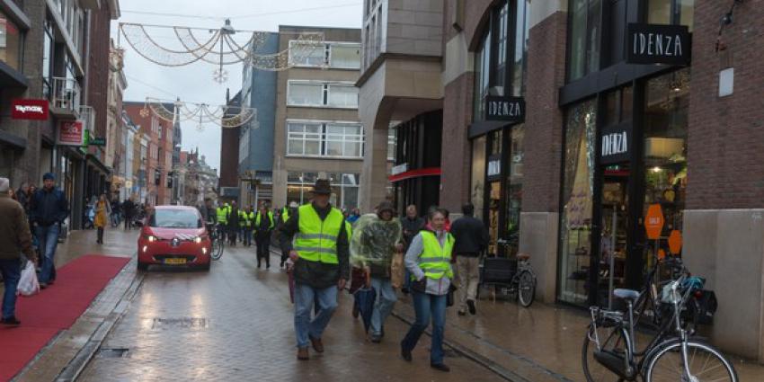 35 Gele Hesjes bij gemoedelijk protest in Groningen 