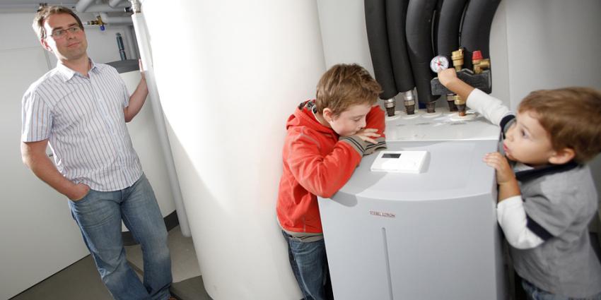 warmtepomp, vader, kinderen