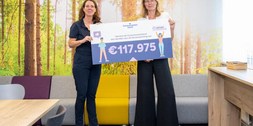 Overhandiging cheque 