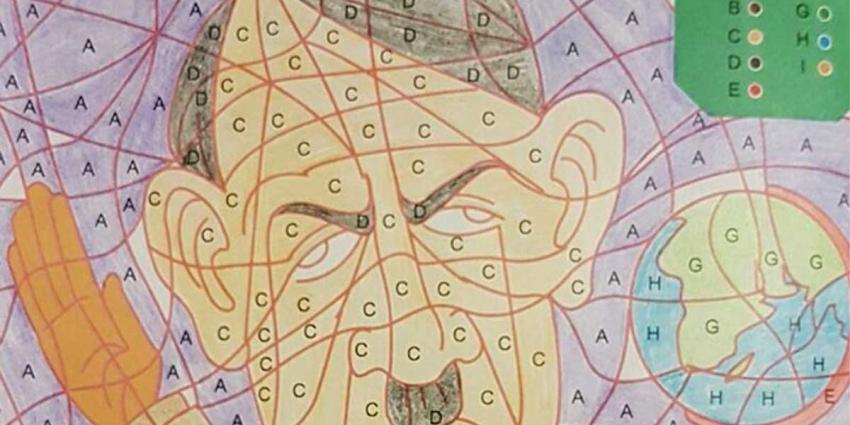 Kinderkleurplaat van Hitler door Kruidvat uit schappen gehaald