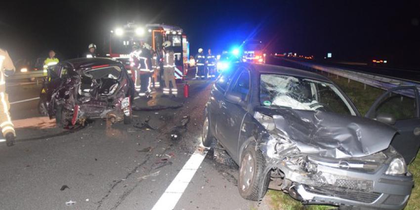 Ongeval met drie voertuigen op A28 bij Hoogeveen 