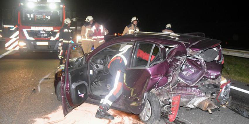Ongeval met drie voertuigen op A28 bij Hoogeveen 