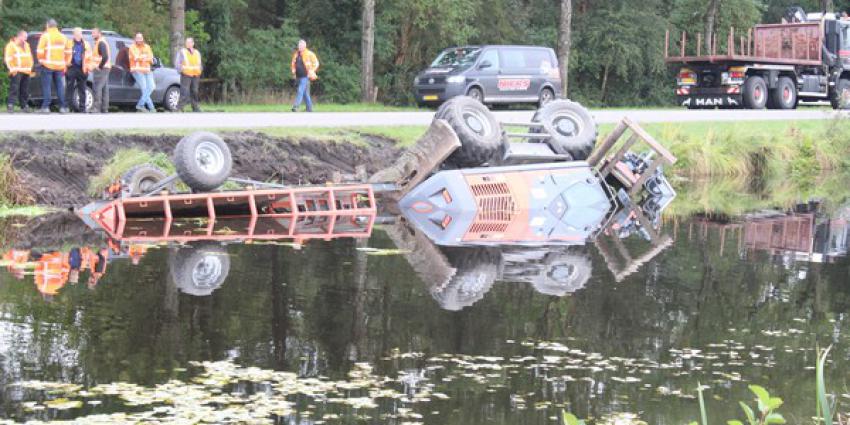 mobiele kraan, water, huis ter heide 