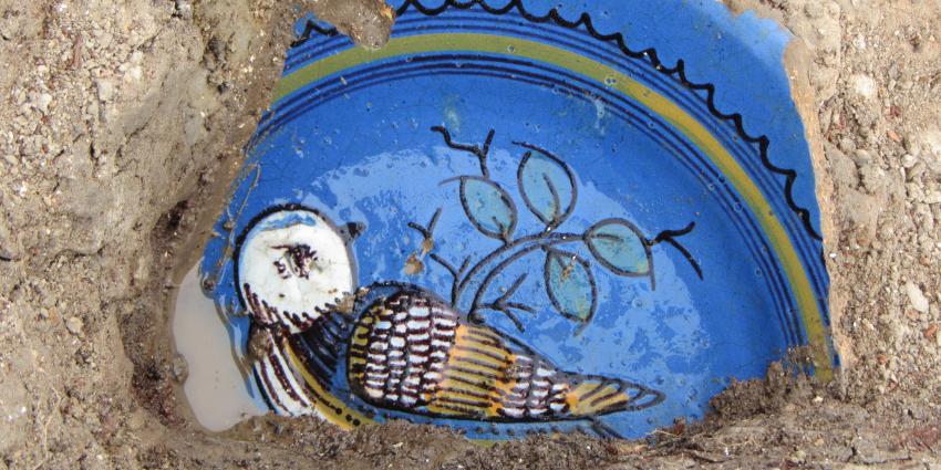 Zeldzame vondst opgraving 17e- eeuws vrachtschip in Dronten 