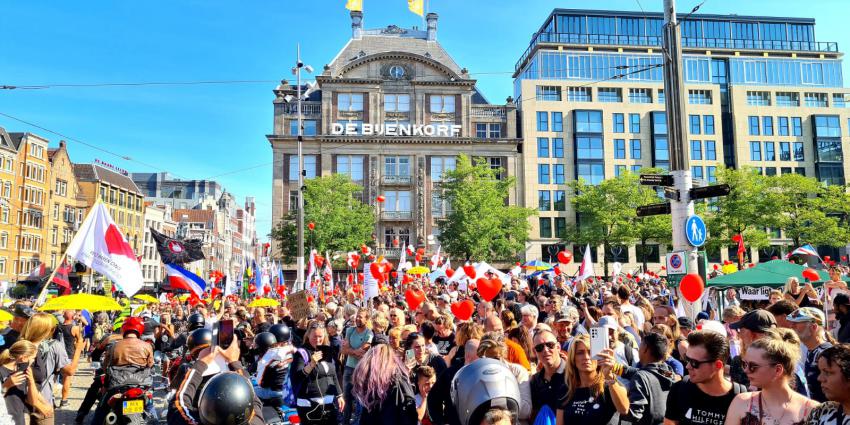 Demonstratie op de Dam