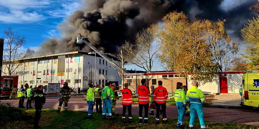 Grote brand zorgt voor grote schade