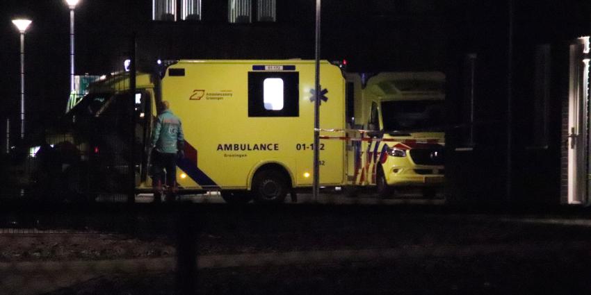 Slachtoffer in de ambulance