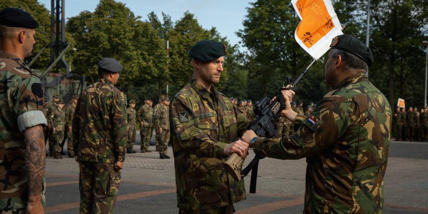 De oprichtingsceremonie was vanmorgen op de Luitenant-generaal Bestkazerne in Vredepeel.
