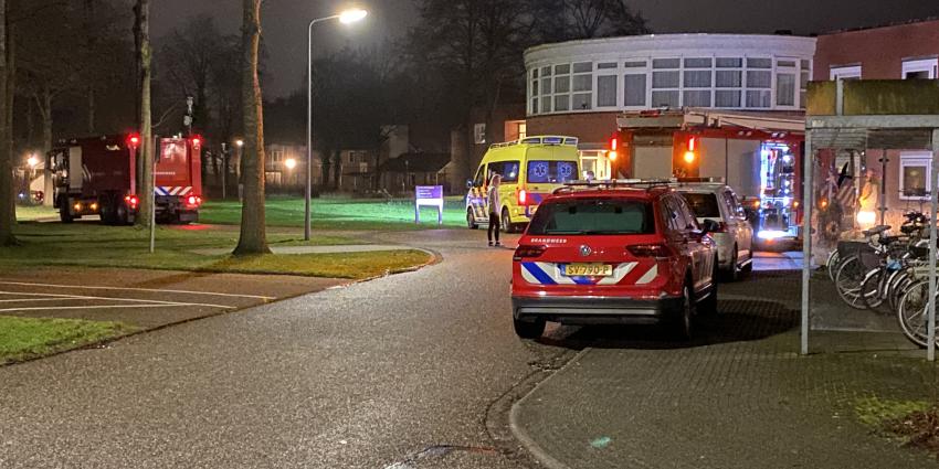 Brandweer en politie bij kliniek