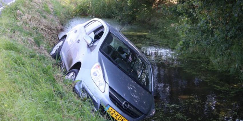 Auto in Schiedam te water 