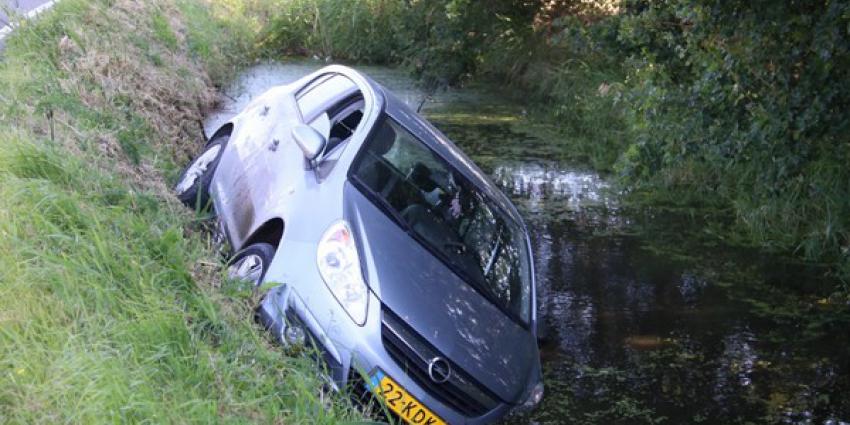 Auto in Schiedam te water 