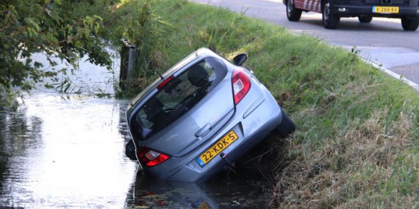 Auto in Schiedam te water 