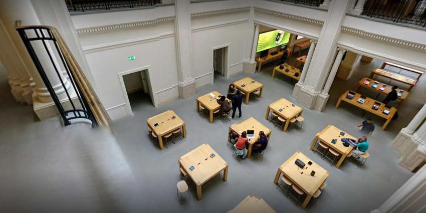 Drie mensen gewond door ontploffen iPad in Apple Store Amsterdam