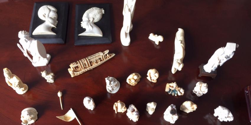 Tientallen ivoren handgesneden sculpturen in beslag genomen door NVWA