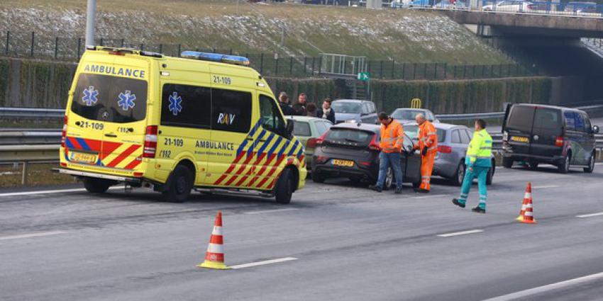 Kettingbotsing op snelweg A2 bij Vught
