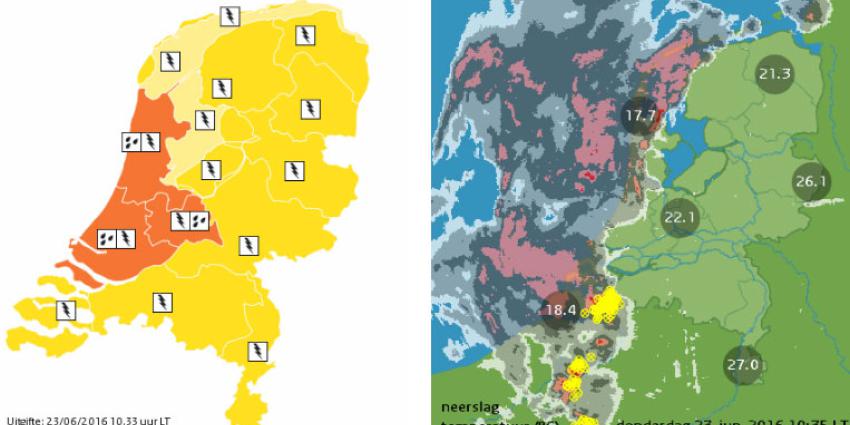 KNMI waarschuwt met code oranje voor extreem weer