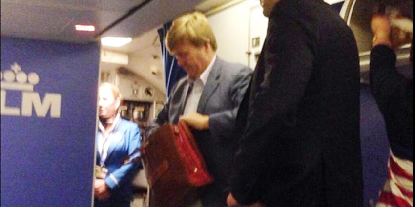 KLM vlucht, koning