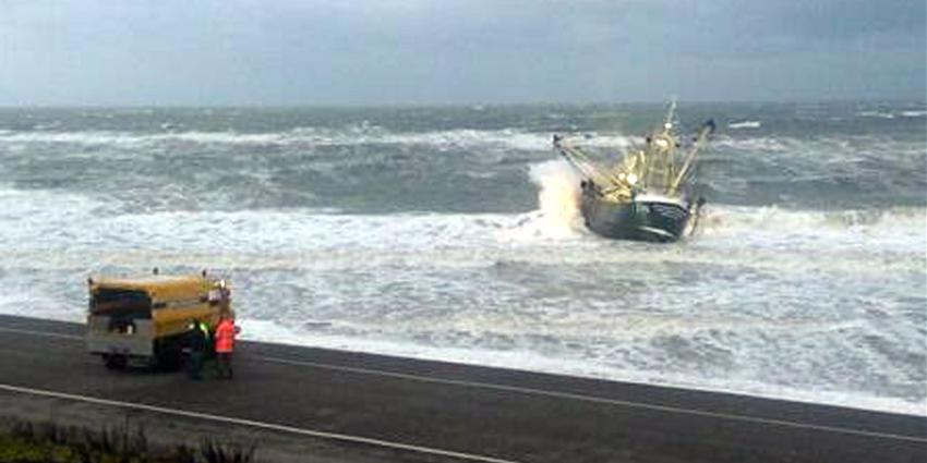 foto van gestrand schip | Kustwacht