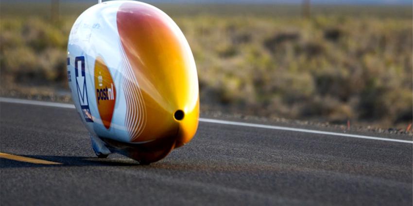 Foto van ligfiets Velox3 | TU Delft