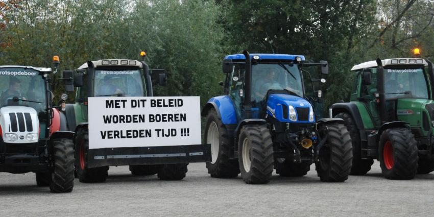 Boeren verzamelen zich in Boxtel