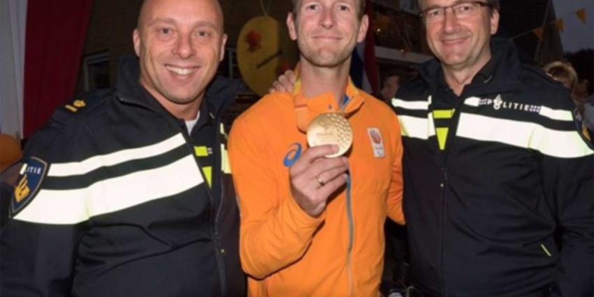 Politie trots op gouden plak collega Teun Mulder