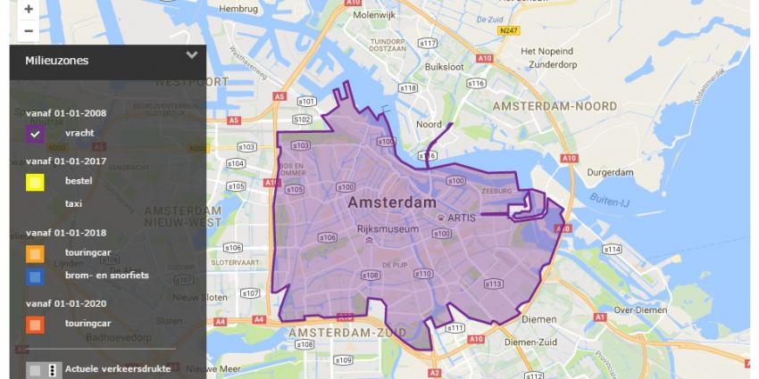 Amsterdam plaatst kentekencheckers voor milieuzone bestelauto’s