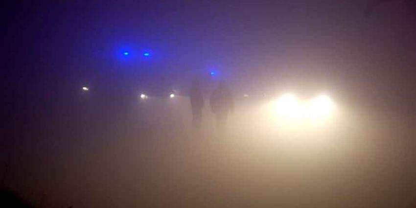 Plaatselijk zeer dichte mist