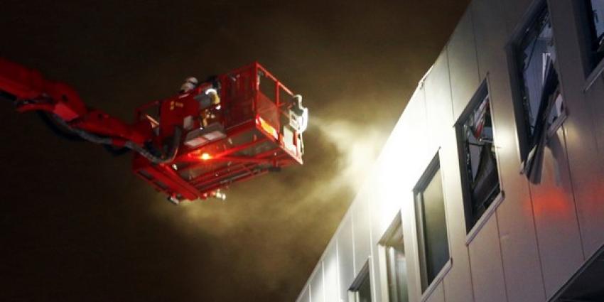 Weer brand bij MotoPort in Schiedam 