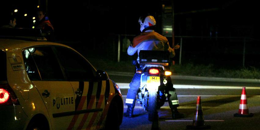 motoragent-donker-zwaailicht