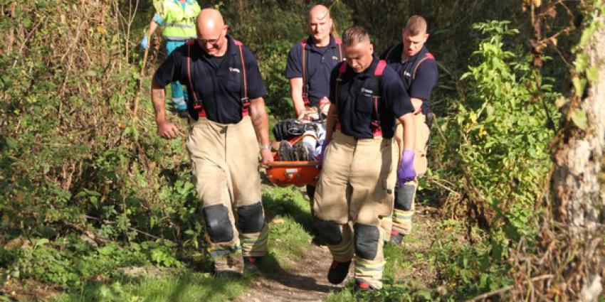  Mountainbiker gewond na val in Broekpolder in Vlaardingen 